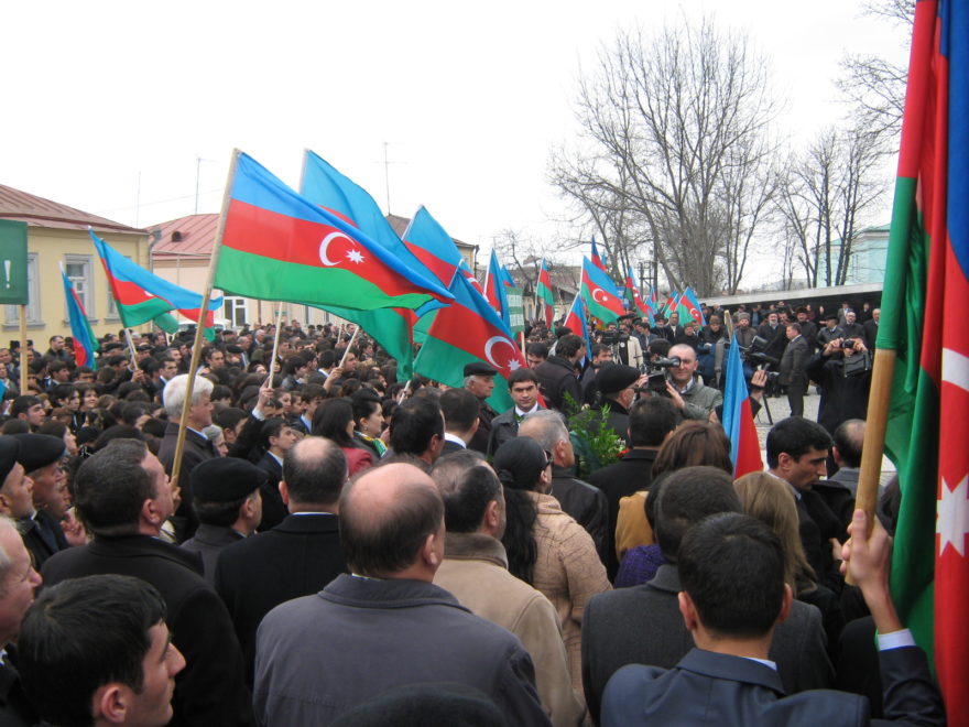 Demonstrations in Azerbaijan against the conflict with Armenia.